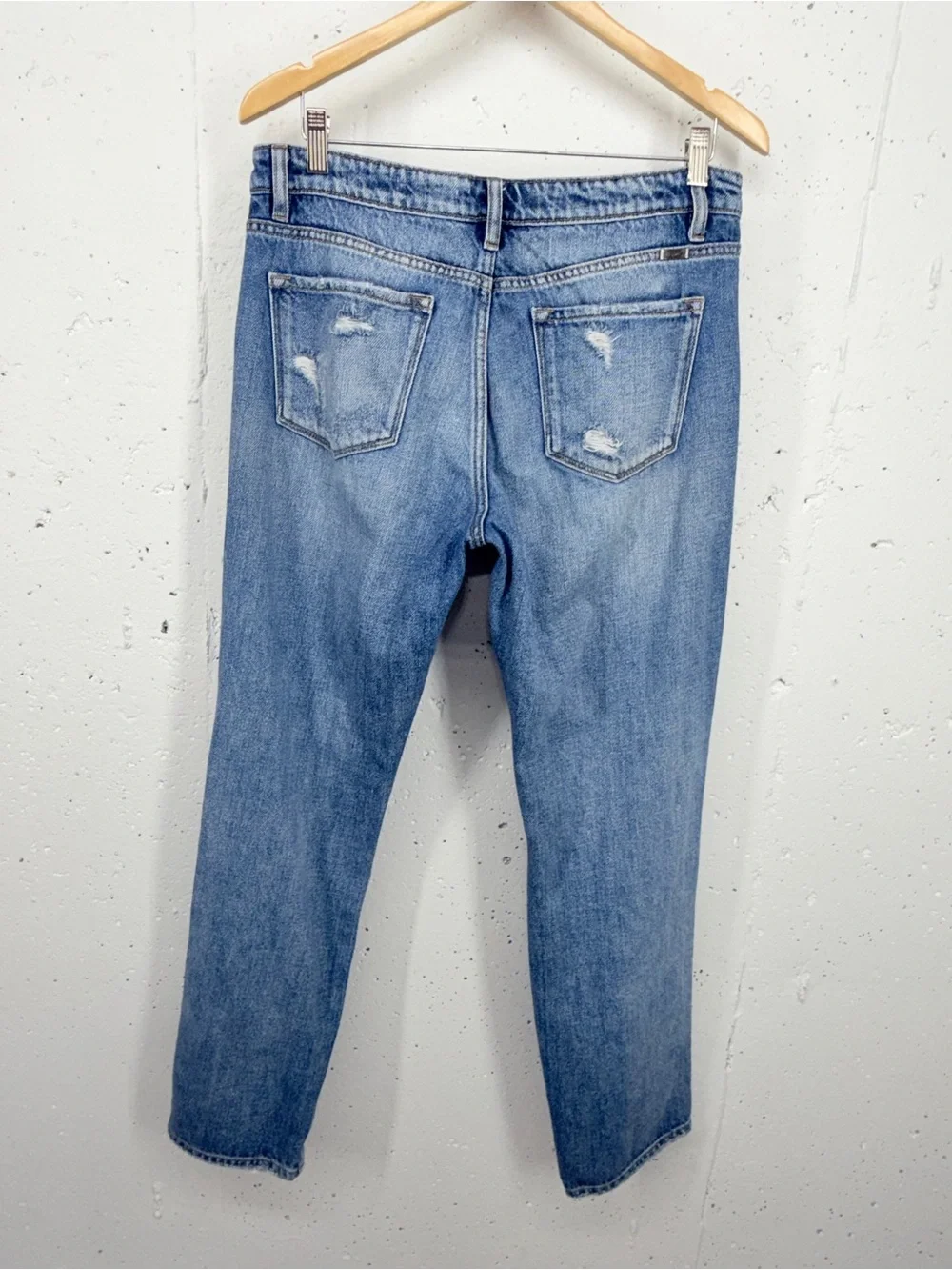 KanCan Size 29 High Rise Boyfriend 100% Cotton Distressed Jeans